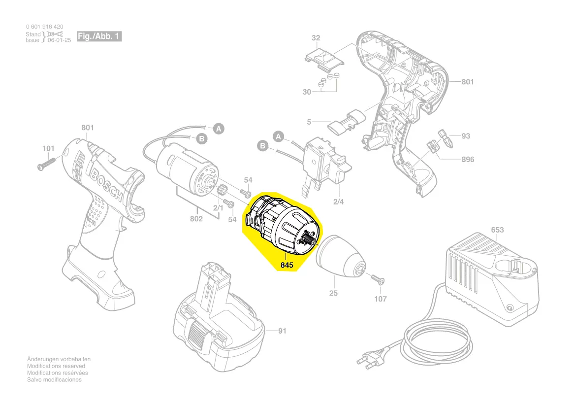 Boîte d\'engrenage réf. 2 606 200 940 Bosch